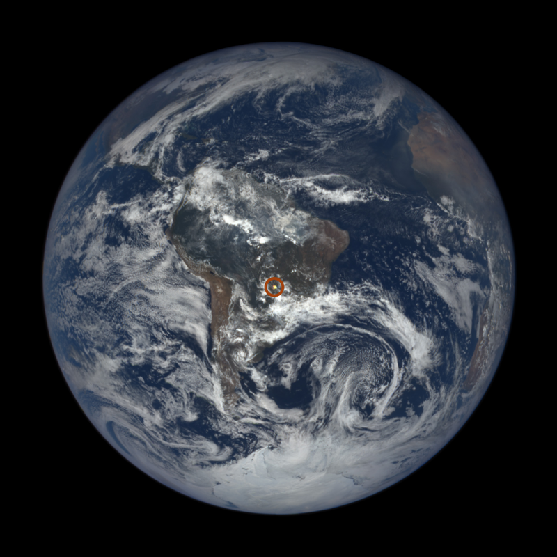 Los destellos desde EPIC. NASA